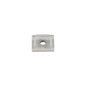 M8068  Tiras LED Strips Aluminium Profile End Cap With Hole 56mm x 15mm Grey